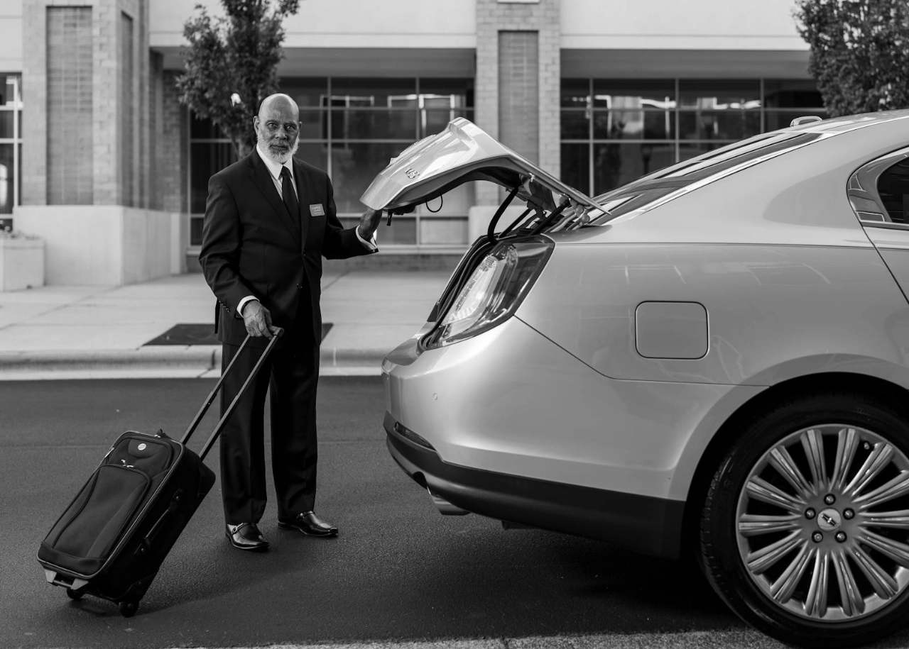 Opening Door of Car